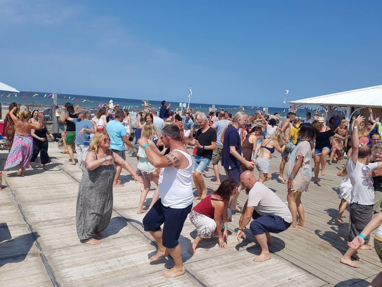 Foto's van ons strandfestival in Scheveningen